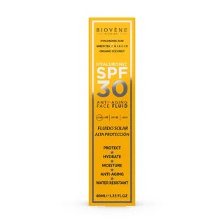 فلوئید ضد آفتاب و ضدپیری بیوون Hyaluronic Anti-Aging Facial Fluid SPF50 حجم 40 میلیلیتر