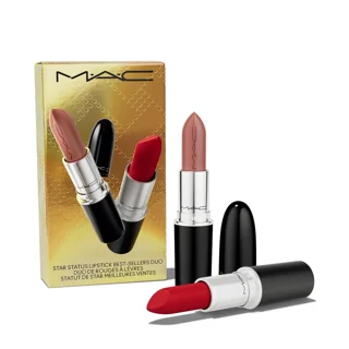 ست دو عددی رژ لب مک MAC Star Status Best-Sellers Duo اورجینال | Ruby Woo و Thanks, It's M·A·C!
