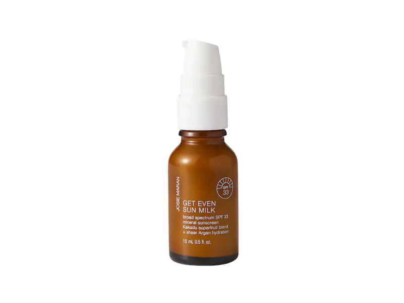 ضدآفتاب مینرال Josie Maran Argan Sun Milk SPF 33 اورجینال 15ml | آبرسان و درخشان‌کننده
