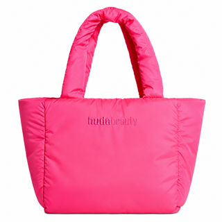 توت بگ پفدار صورتی HUDA BEAUTY اورجینال | Huda Beauty Pink Puffer Tote Bag